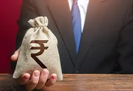 Money bag and rupee